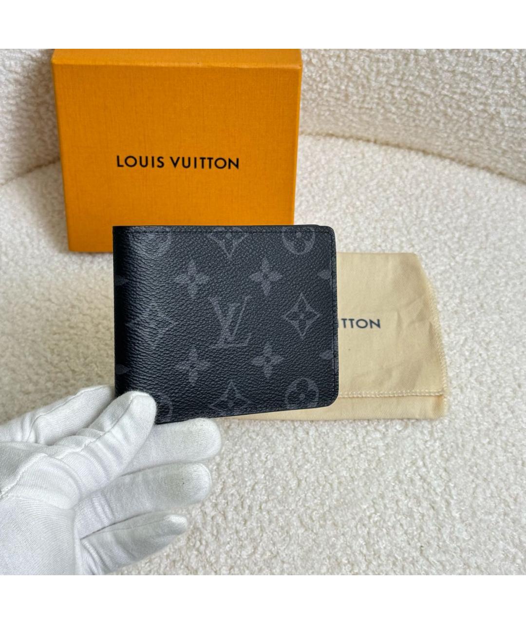 LOUIS VUITTON Черный кошелек, фото 4