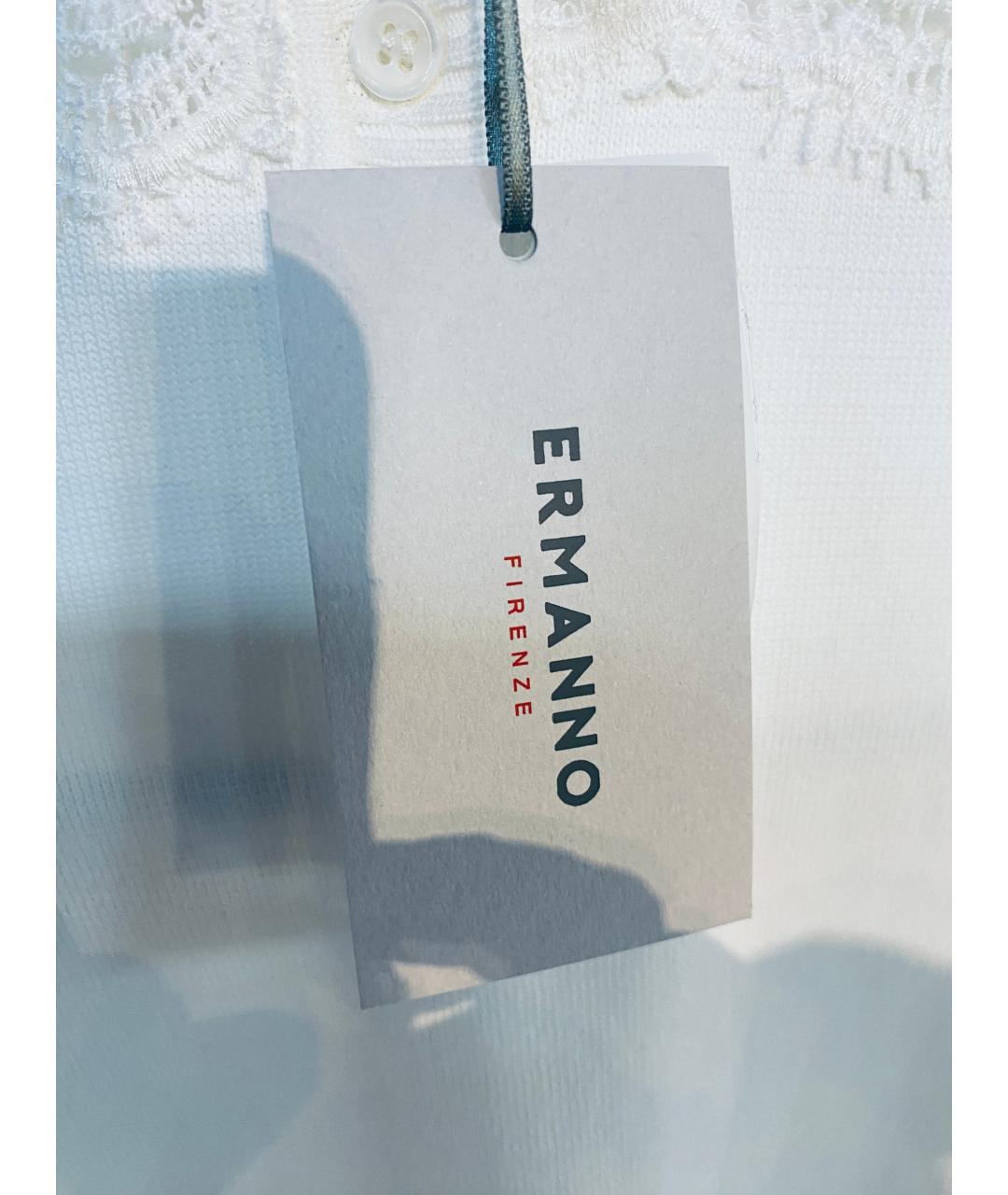 ERMANNO FIRENZE Белая вискозная блузы, фото 5