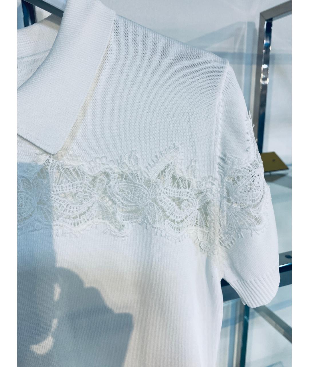 ERMANNO FIRENZE Белая вискозная блузы, фото 4