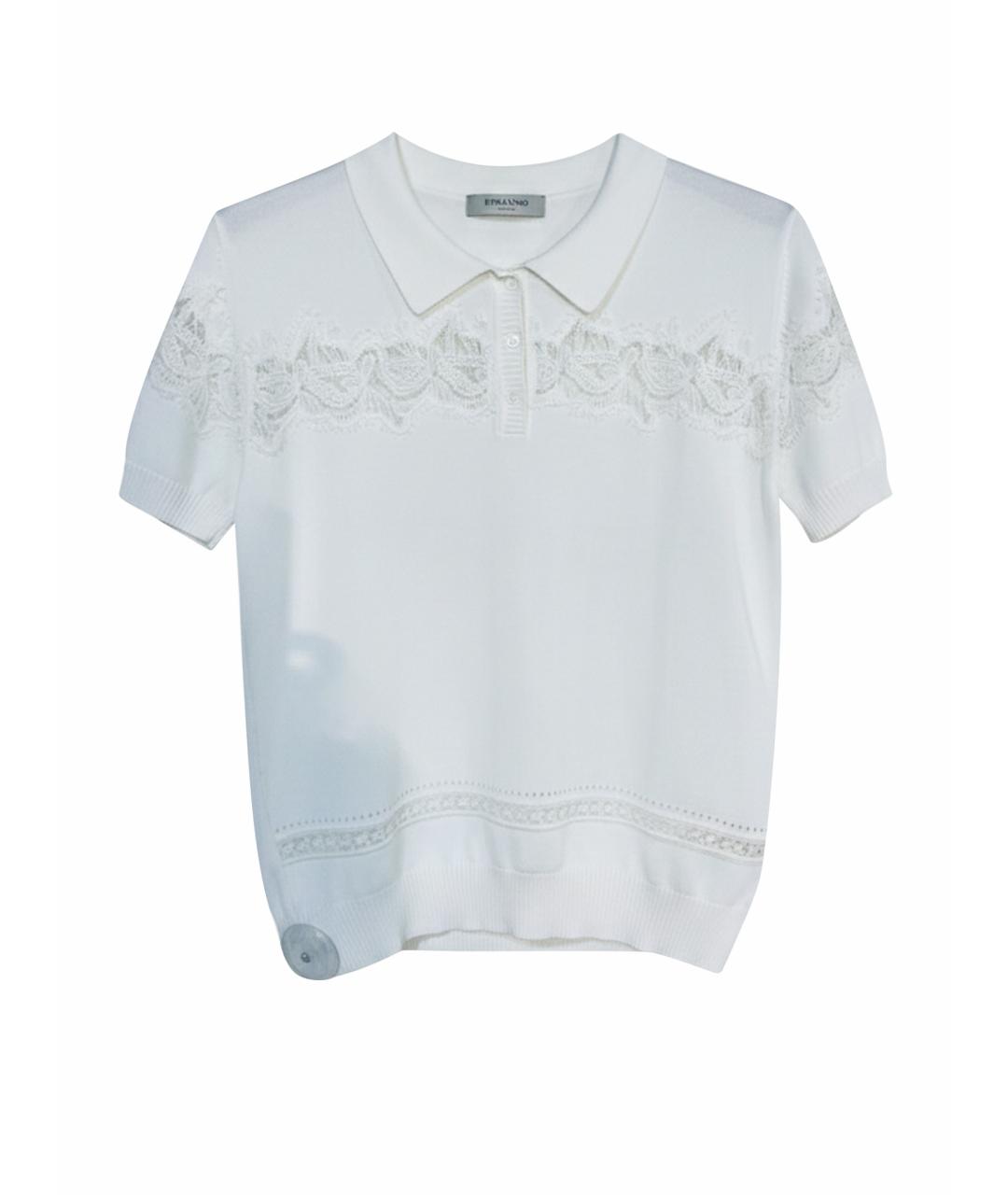 ERMANNO FIRENZE Белая вискозная блузы, фото 1