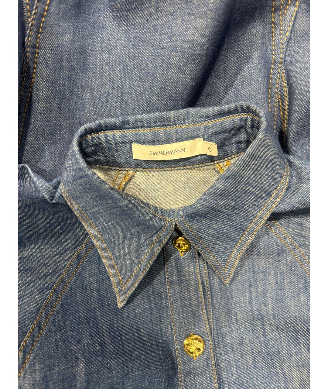 ZIMMERMANN Темно-синий хлопковый костюм с юбками, фото 4