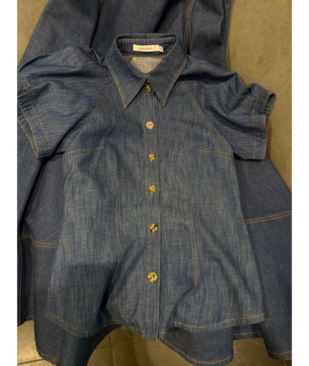 ZIMMERMANN Темно-синий хлопковый костюм с юбками, фото 2