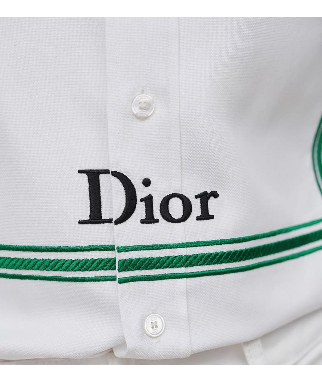 CHRISTIAN DIOR Белая хлопковая кэжуал рубашка, фото 3
