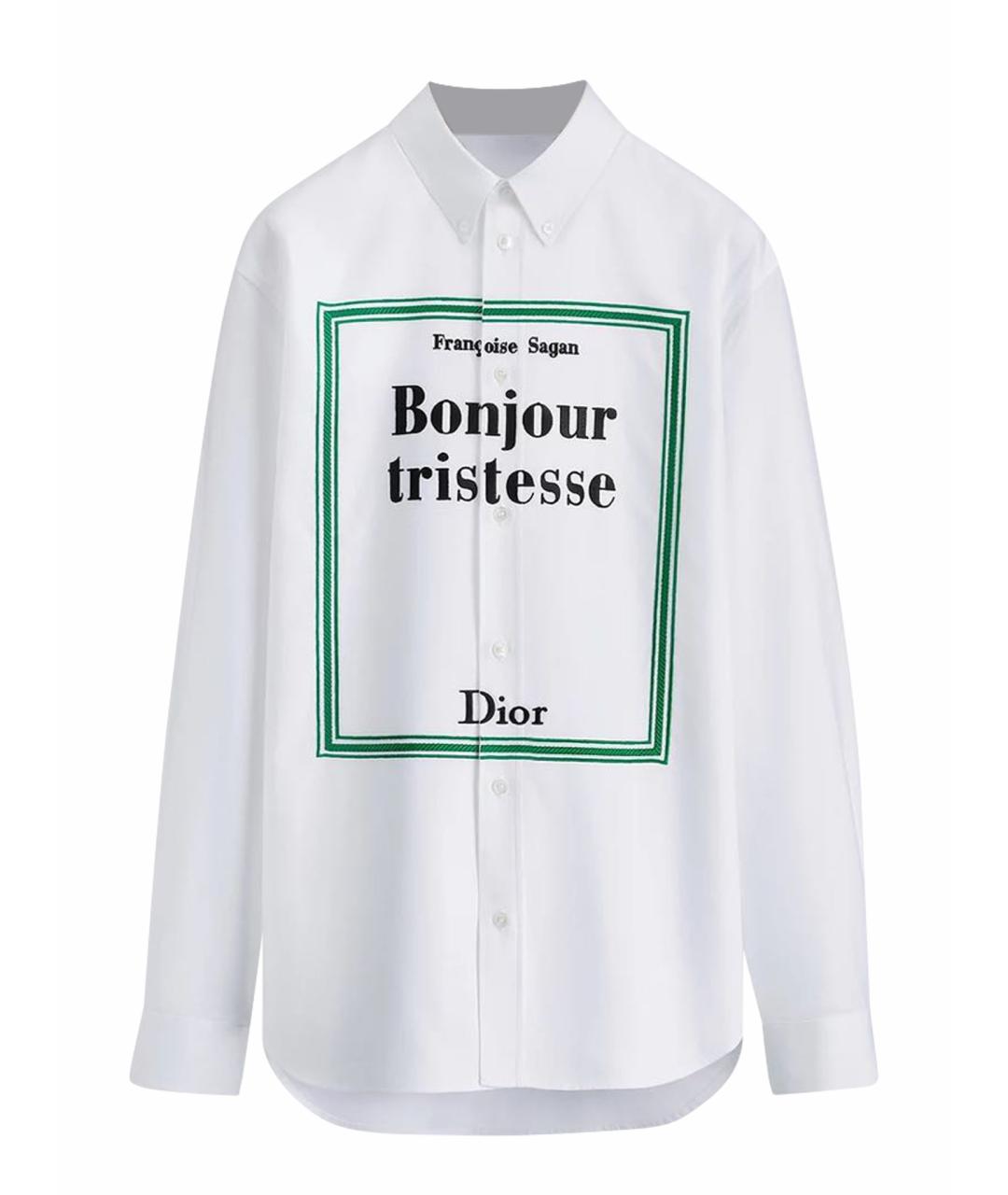 CHRISTIAN DIOR Белая хлопковая кэжуал рубашка, фото 1