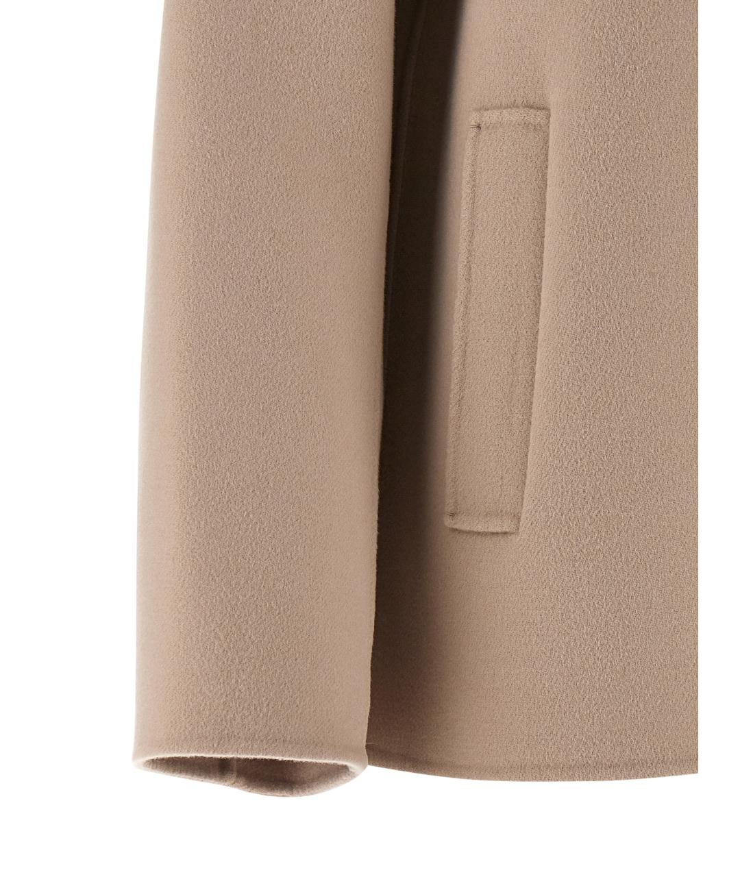 'S MAX MARA Бежевое шерстяное пальто, фото 4