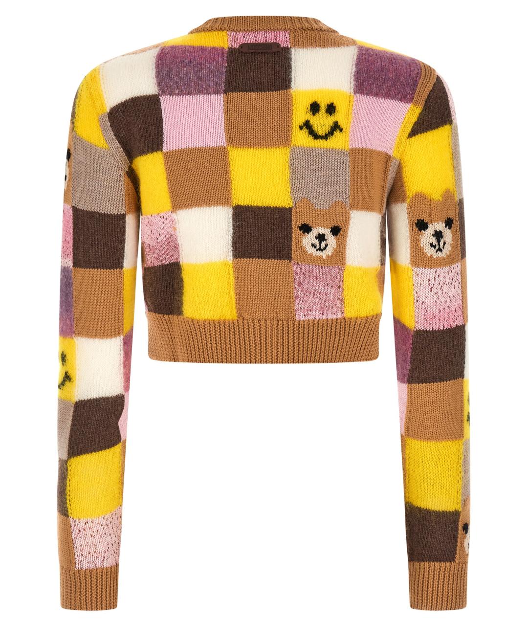 MOSCHINO Мульти шерстяной кардиган, фото 2