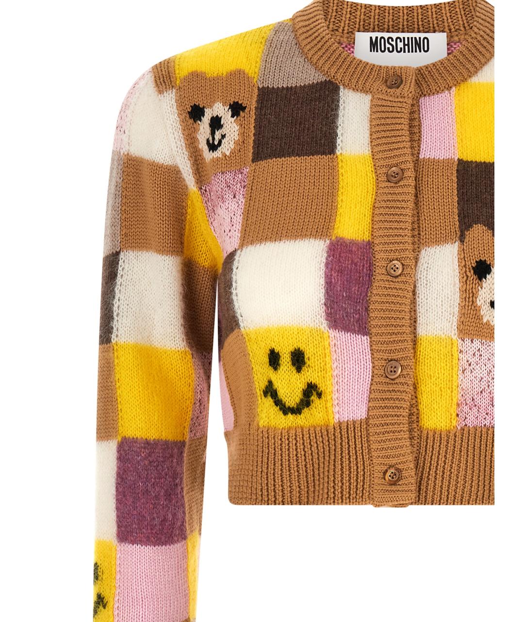 MOSCHINO Мульти шерстяной кардиган, фото 3