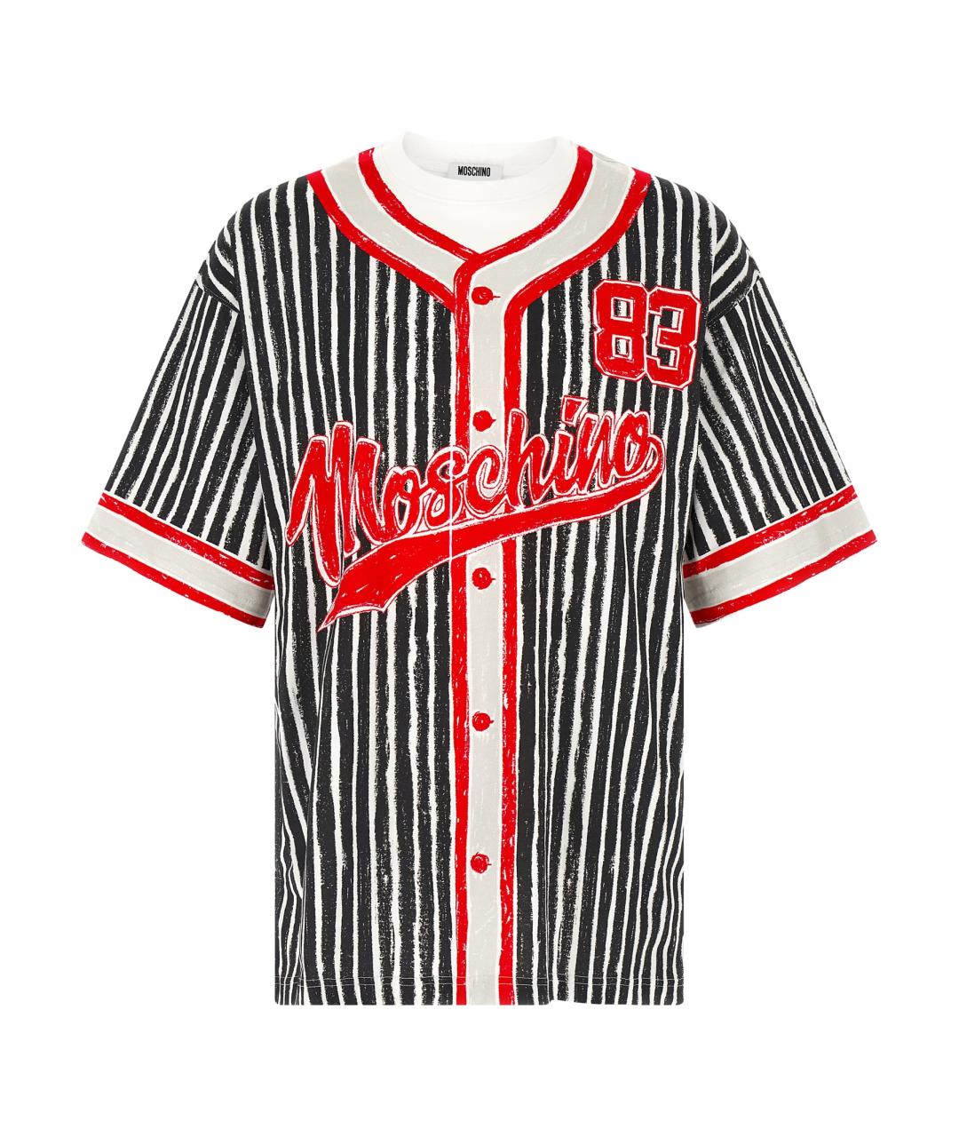 MOSCHINO Мульти хлопковая футболка, фото 1