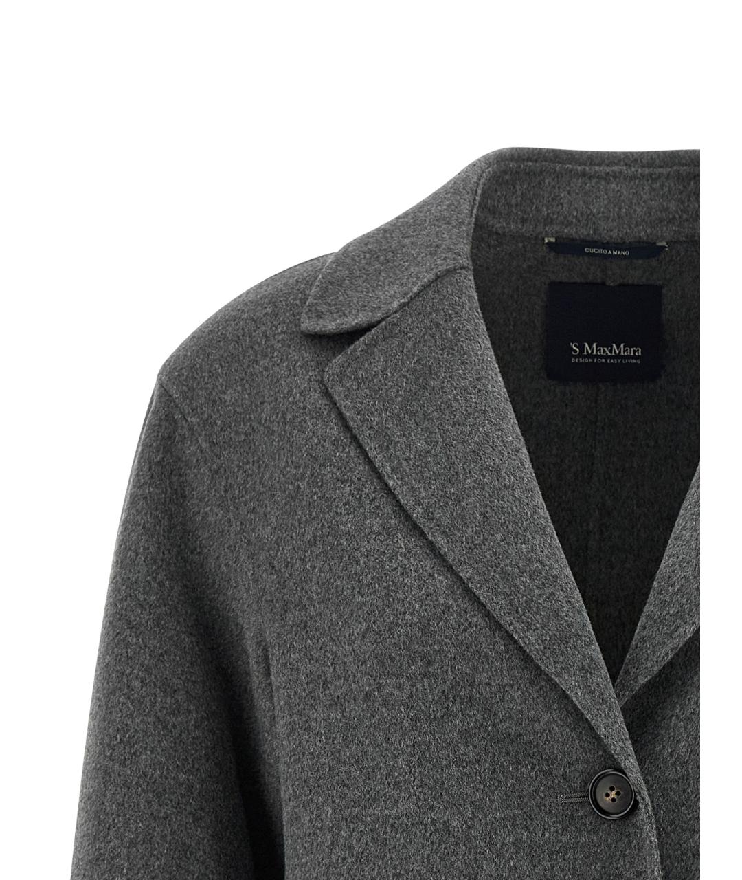 'S MAX MARA Серый шерстяной жакет/пиджак, фото 3