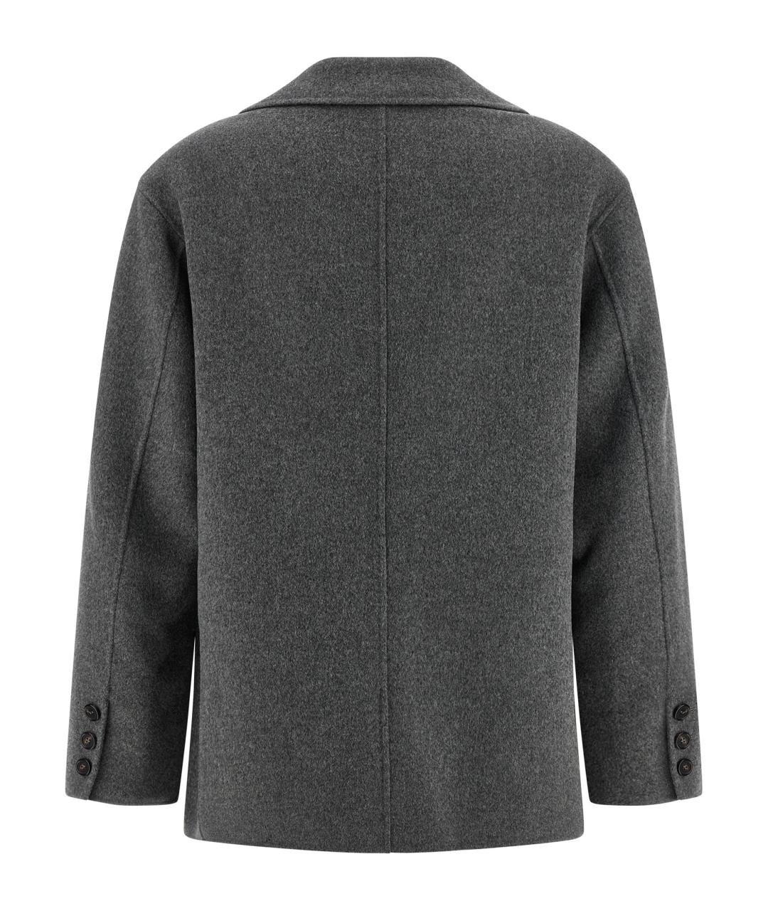 'S MAX MARA Серый шерстяной жакет/пиджак, фото 2