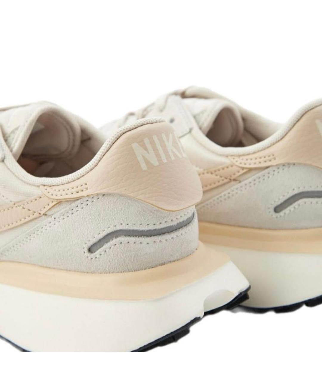 NIKE Бежевые текстильные кроссовки, фото 4