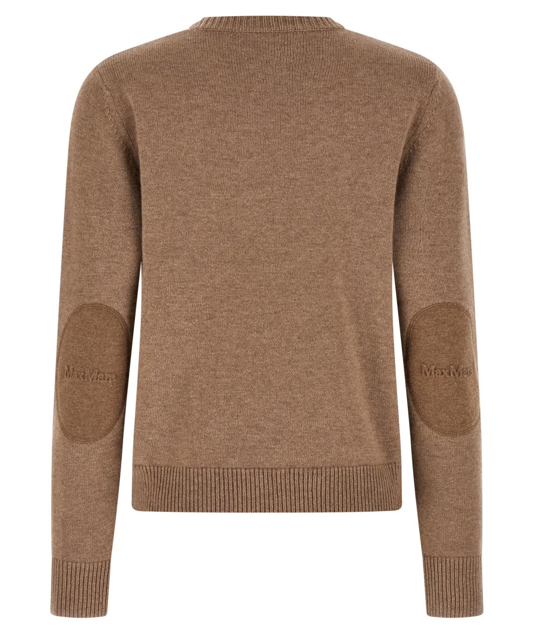 'S MAX MARA Коричневый шерстяной джемпер / свитер, фото 2
