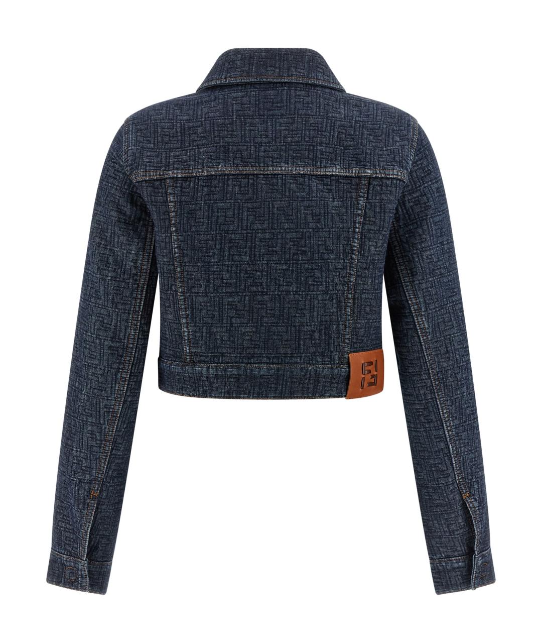 FENDI Синяя хлопковая куртка, фото 2