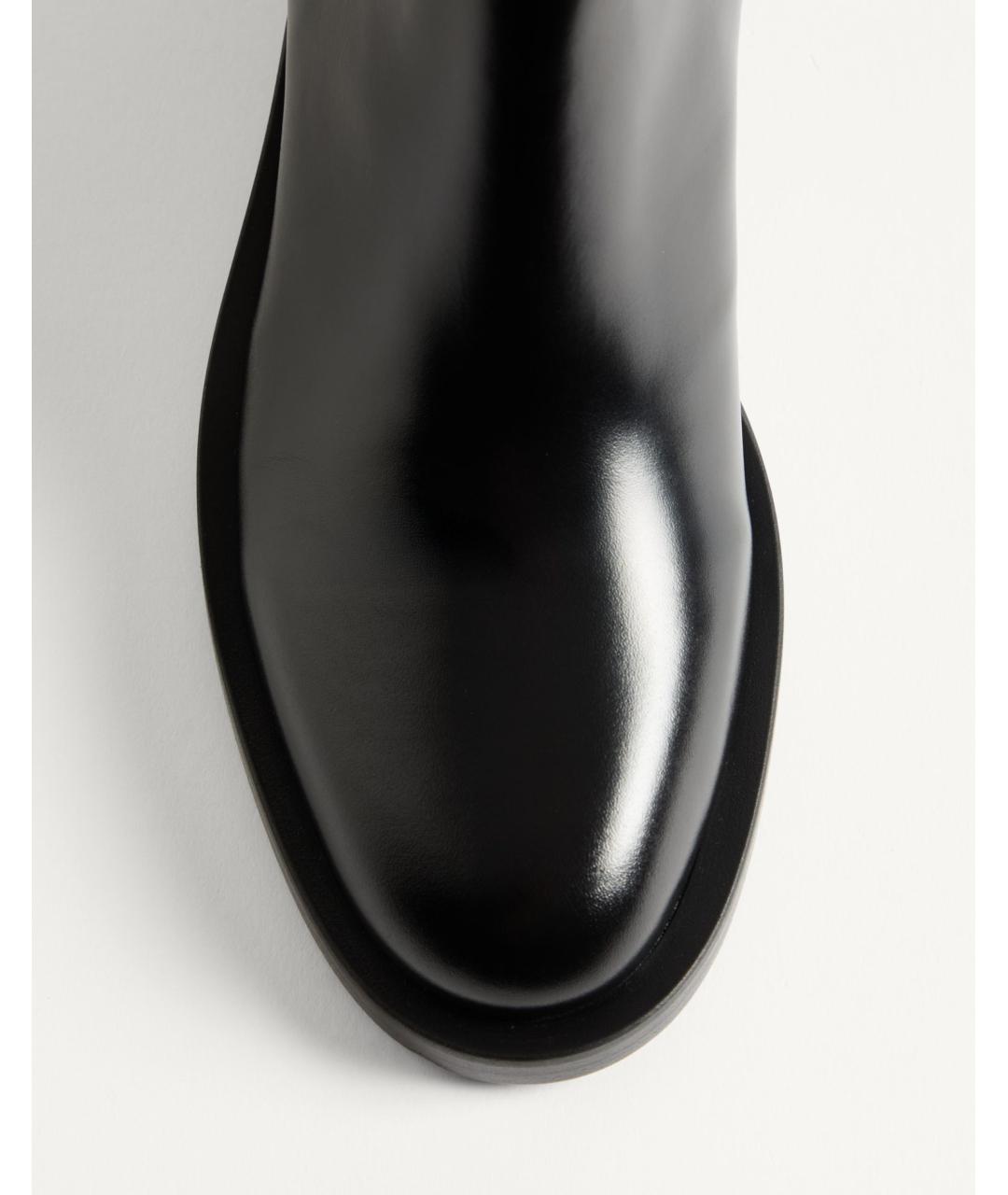 VALENTINO Черные кожаные ботинки, фото 6