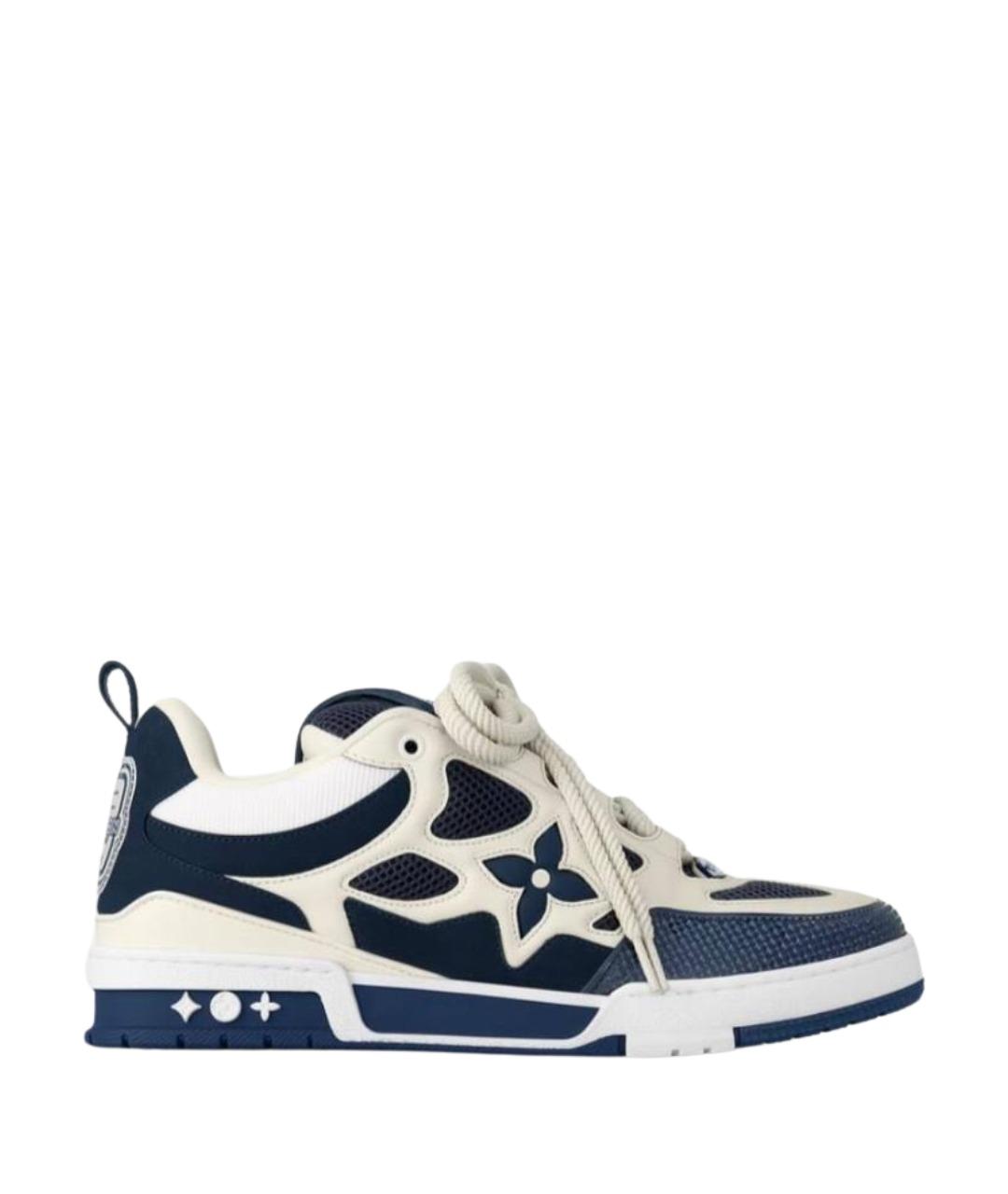 LOUIS VUITTON Синие текстильные высокие кроссовки / кеды, фото 1