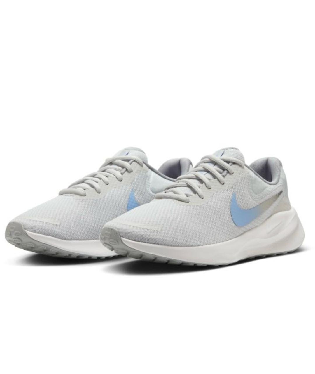 NIKE Серые текстильные кроссовки, фото 3