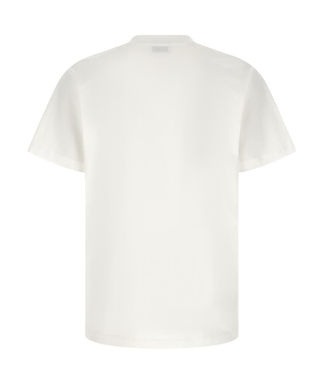 MOSCHINO Белая хлопковая футболка, фото 2