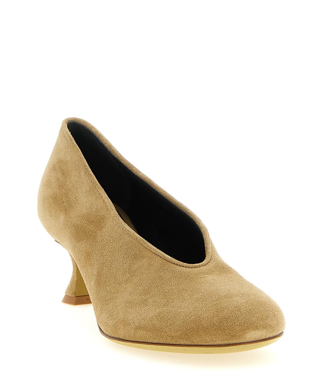 MOSCHINO Бежевые замшевые туфли, фото 2