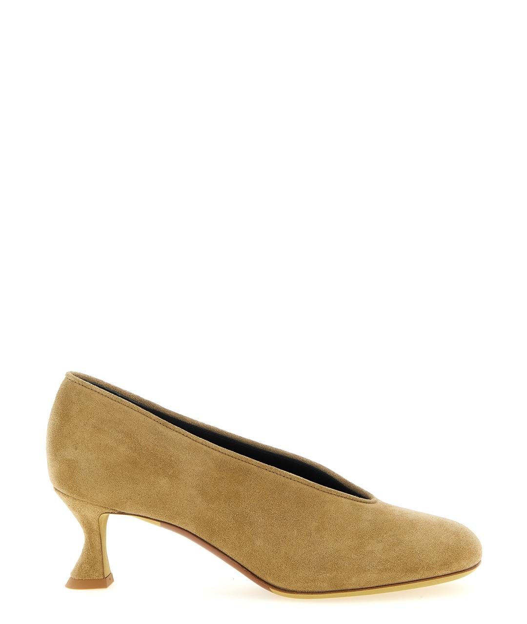 MOSCHINO Бежевые замшевые туфли, фото 1