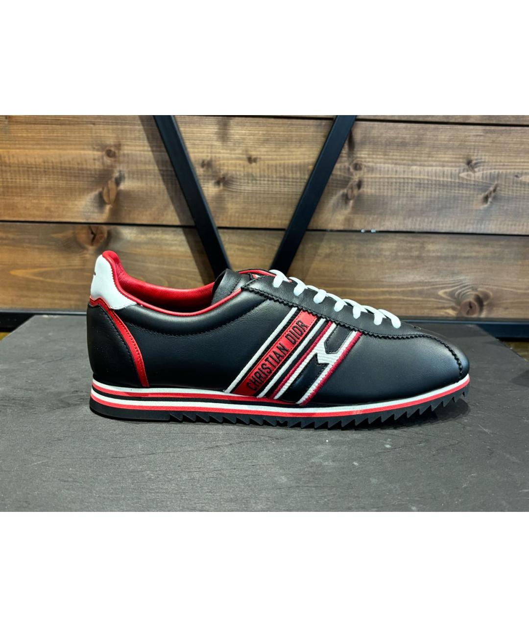 CHRISTIAN DIOR Черные кожаные кеды, фото 6