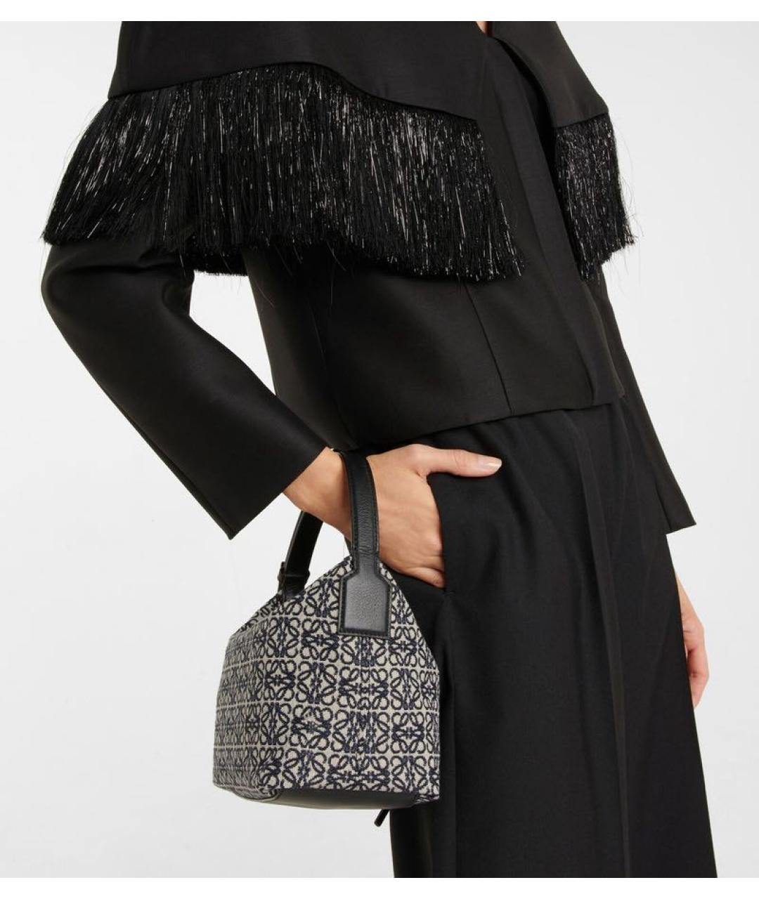 LOEWE Мульти жаккардовая сумка с короткими ручками, фото 2