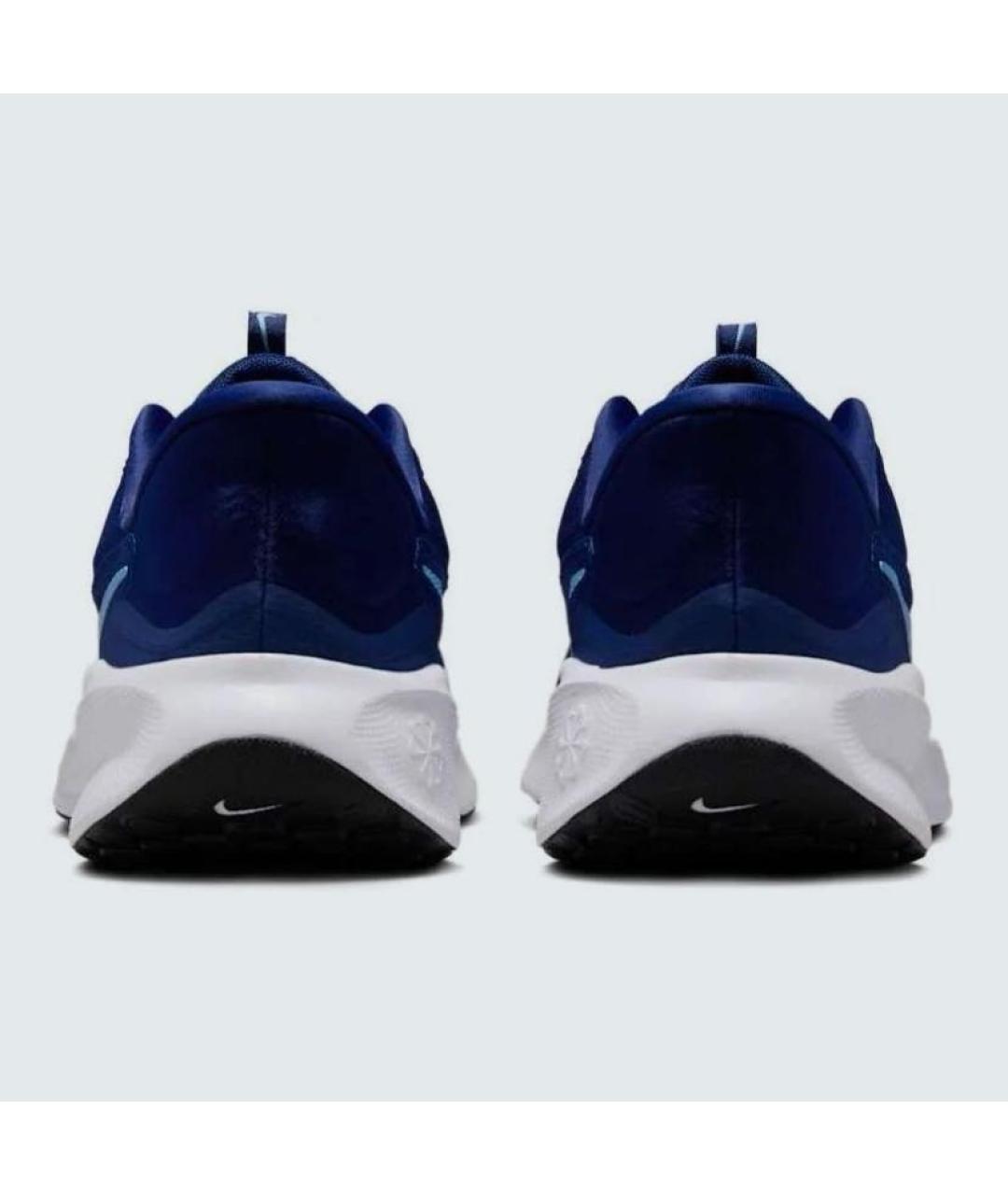 NIKE Темно-синие текстильные кроссовки, фото 4