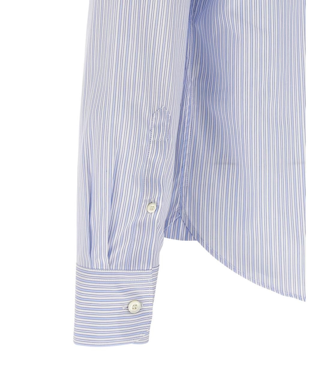 PRADA Голубая хлопковая кэжуал рубашка, фото 4