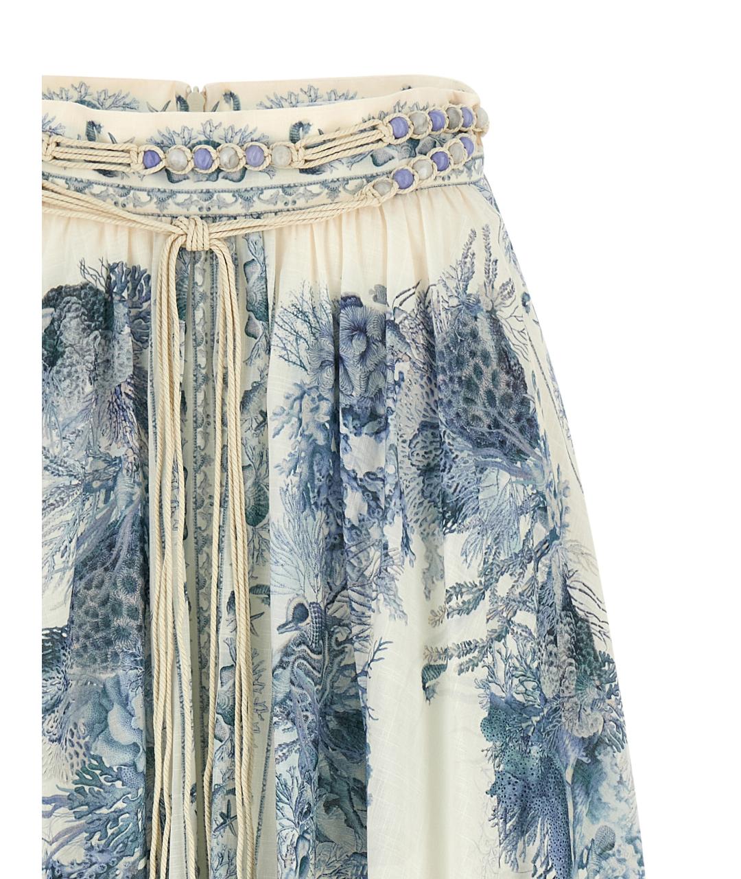 ZIMMERMANN Мульти хлопковая юбка макси, фото 3