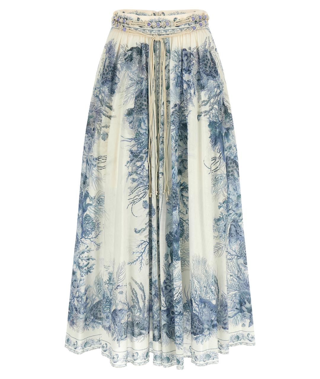 ZIMMERMANN Мульти хлопковая юбка макси, фото 1