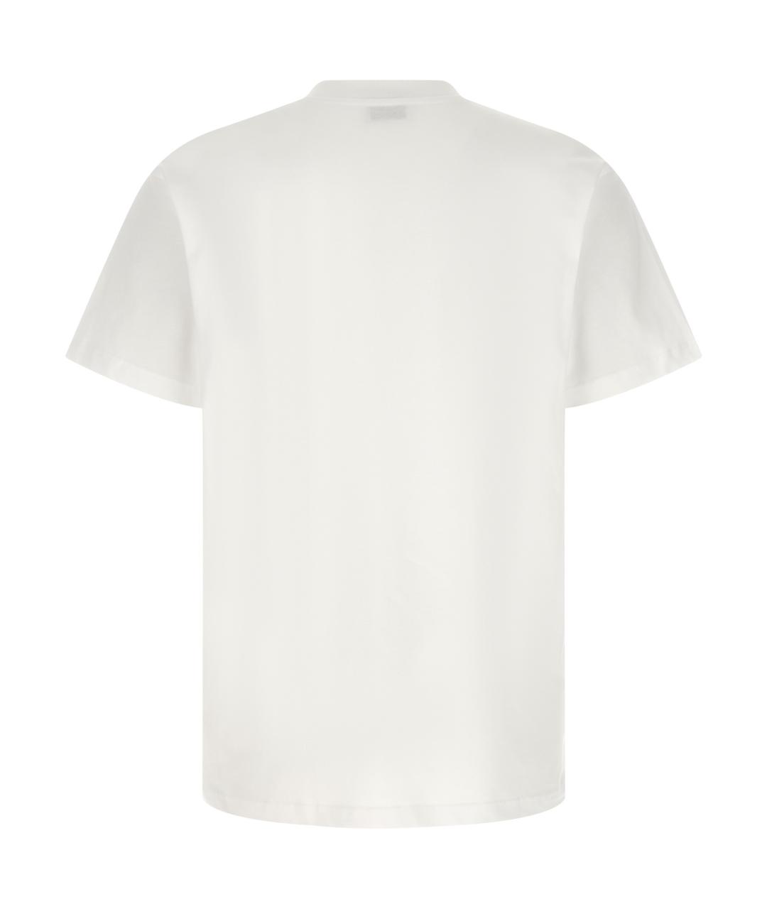 MOSCHINO Белая хлопковая футболка, фото 2