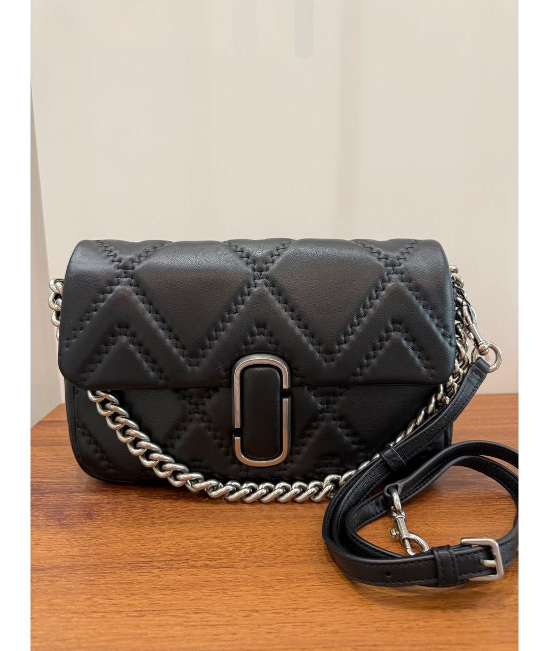 MARC JACOBS Черная кожаная сумка через плечо, фото 5