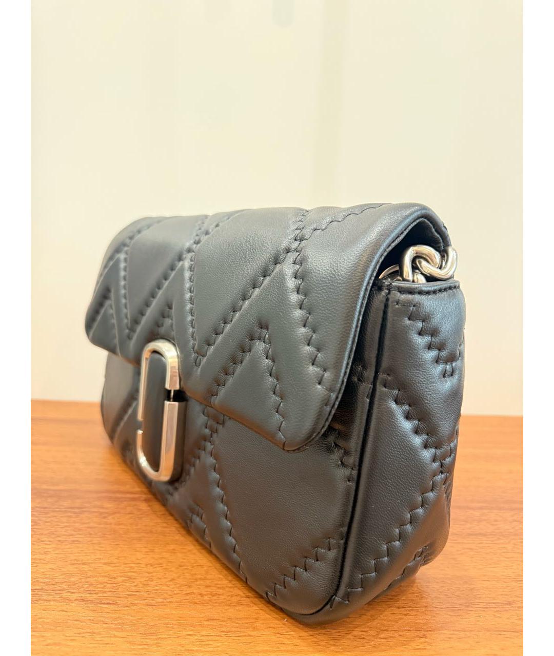 MARC JACOBS Черная кожаная сумка через плечо, фото 2