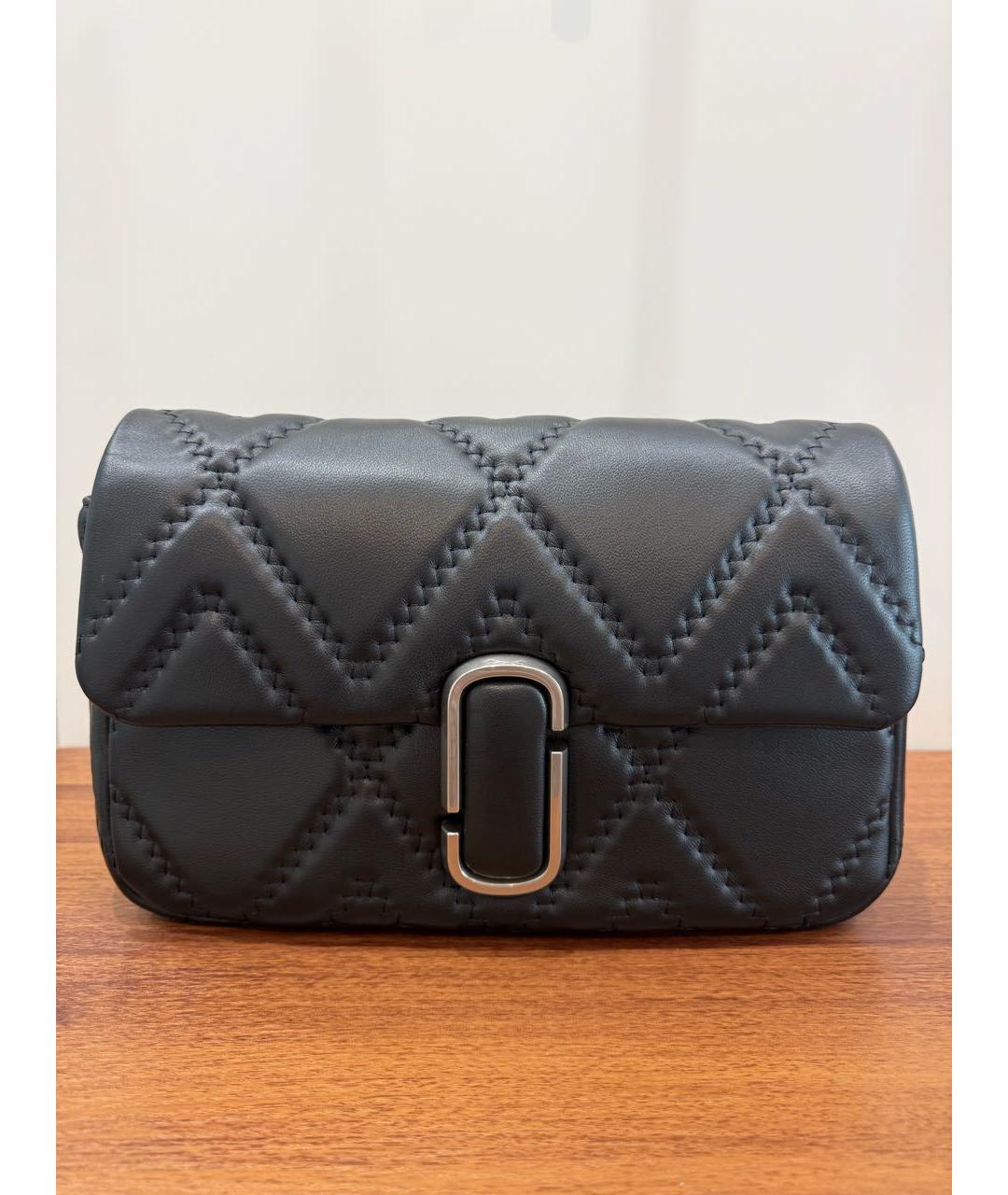 MARC JACOBS Черная кожаная сумка через плечо, фото 6