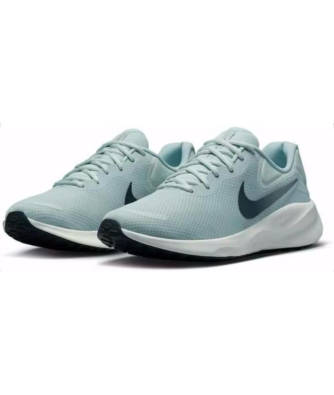 NIKE Голубые текстильные кроссовки, фото 3