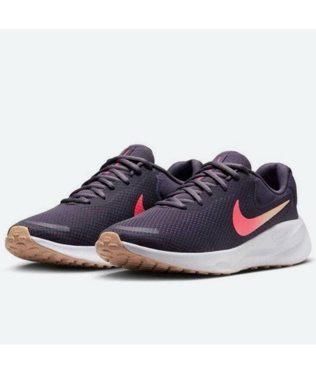 NIKE Фиолетовые текстильные кроссовки, фото 2