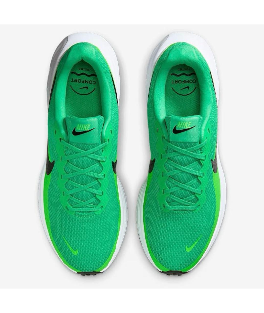 NIKE Зеленые текстильные кроссовки, фото 2