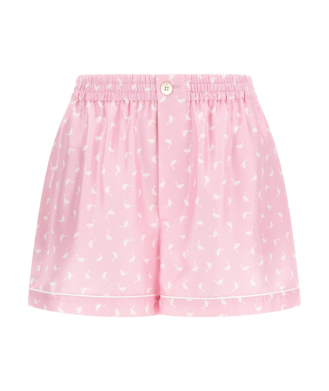 MOSCHINO Розовые хлопковые шорты, фото 1