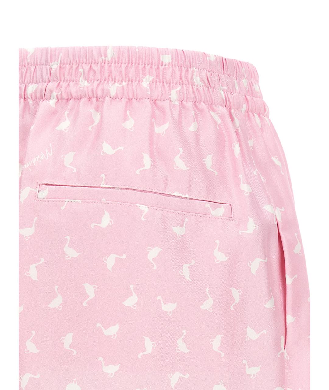 MOSCHINO Розовые хлопковые шорты, фото 4