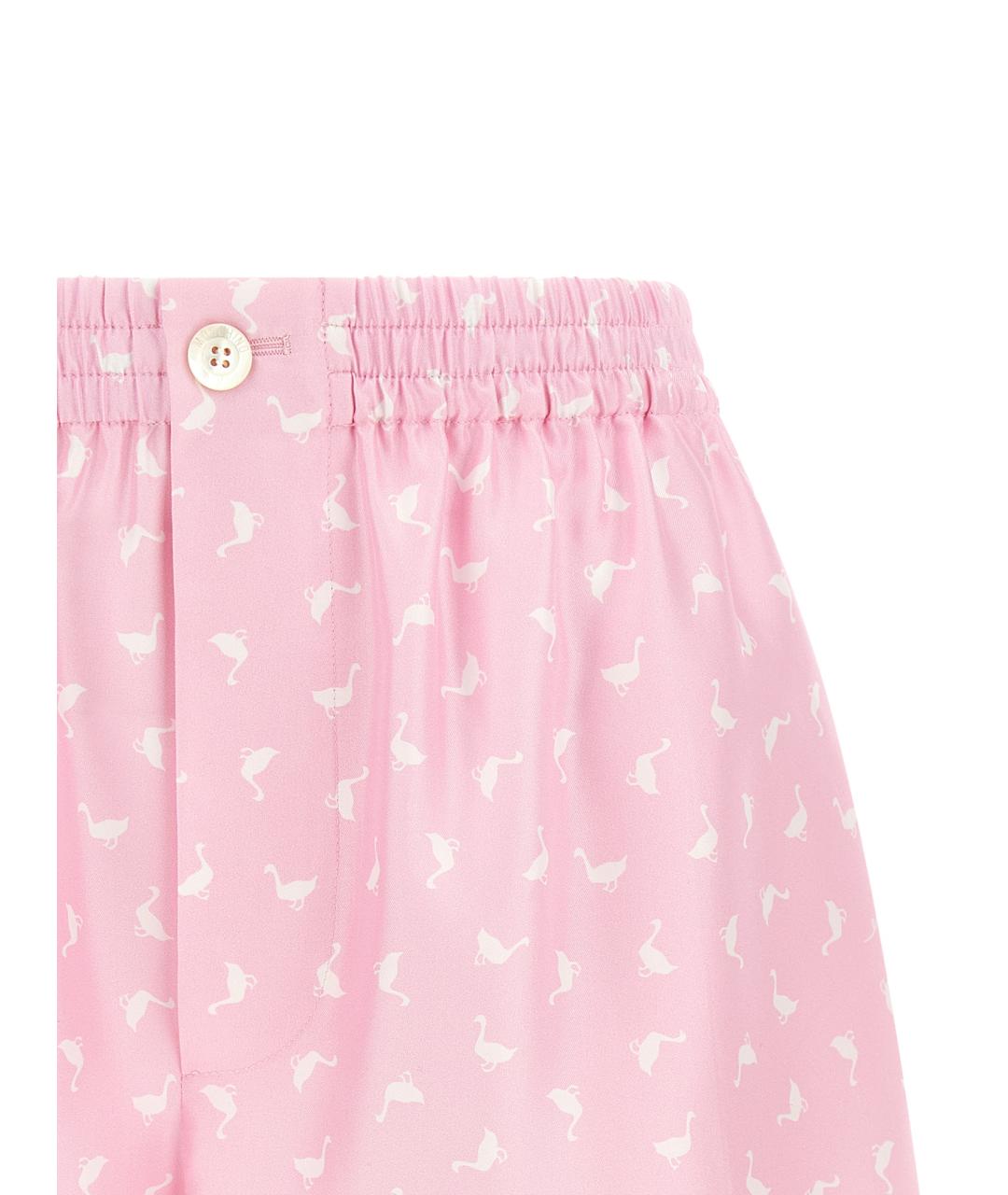 MOSCHINO Розовые хлопковые шорты, фото 3