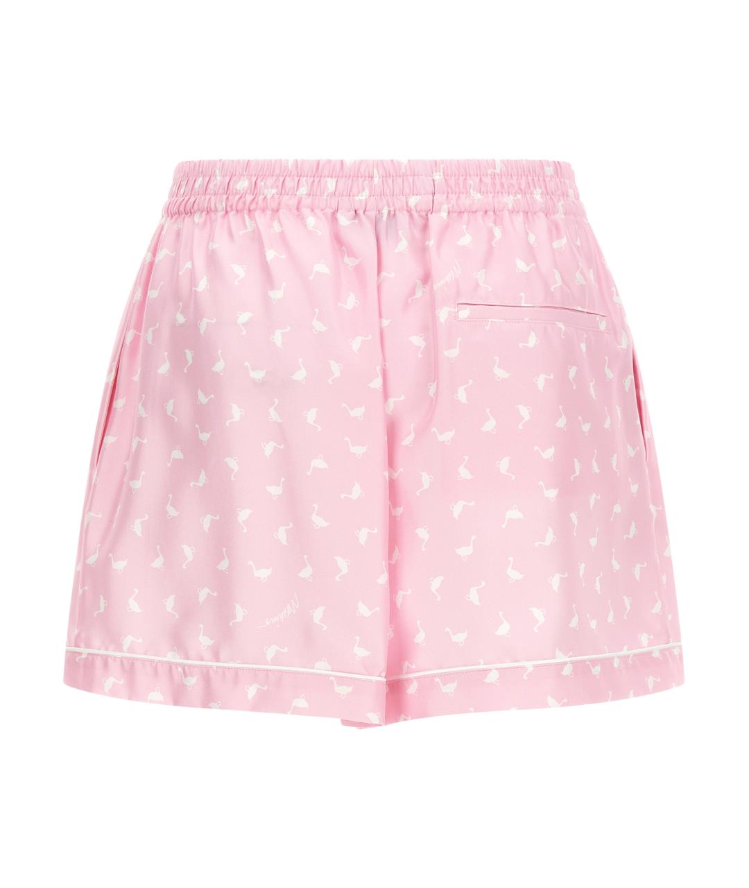MOSCHINO Розовые хлопковые шорты, фото 2