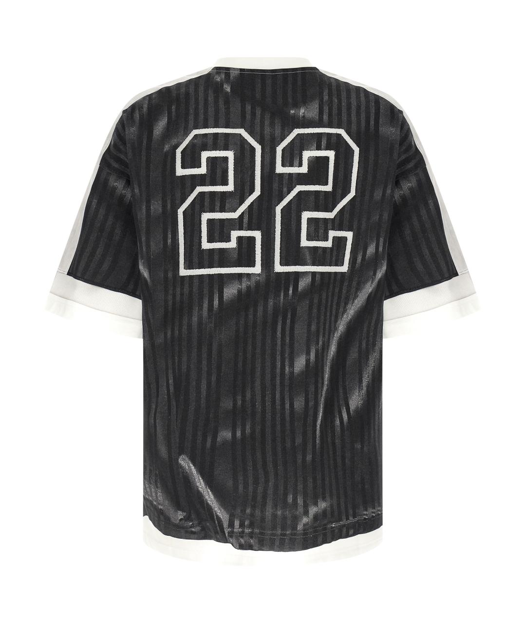 MOSCHINO Черная хлопковая футболка, фото 2