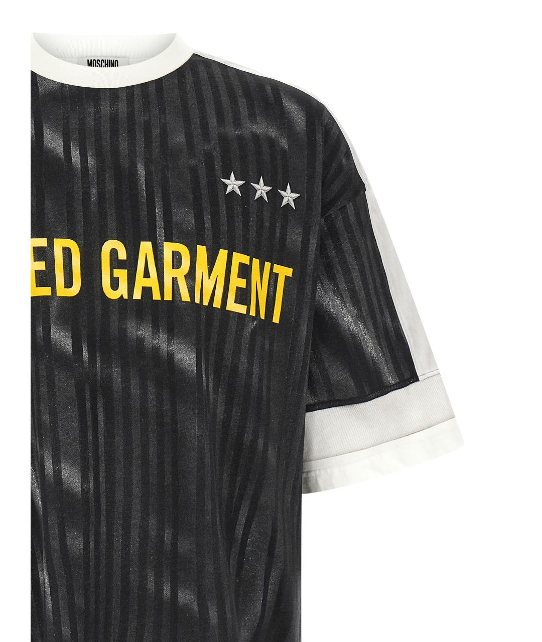 MOSCHINO Черная хлопковая футболка, фото 3