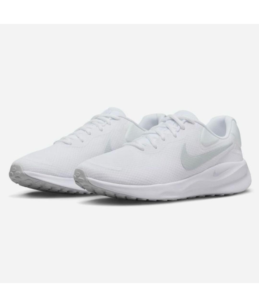 NIKE Белые текстильные кроссовки, фото 3