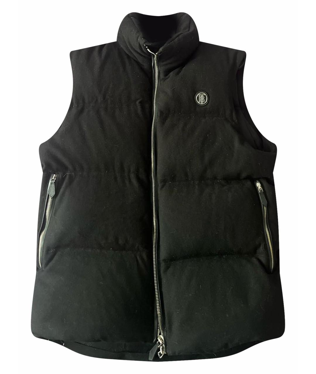 BURBERRY Черный шерстяной жилет, фото 1