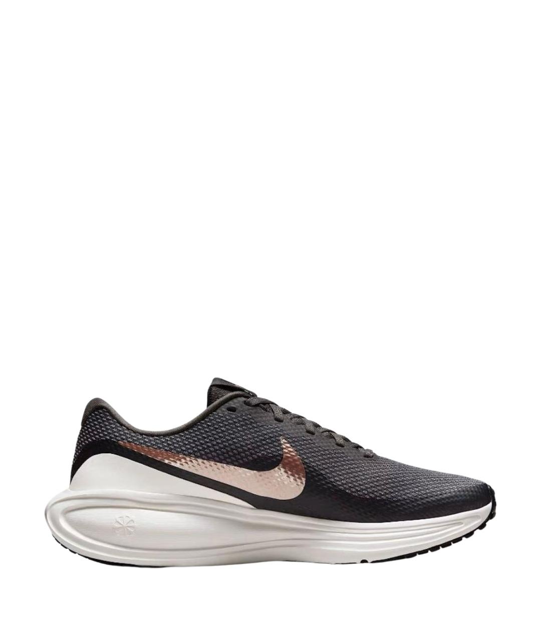 NIKE Антрацитовые текстильные кроссовки, фото 1