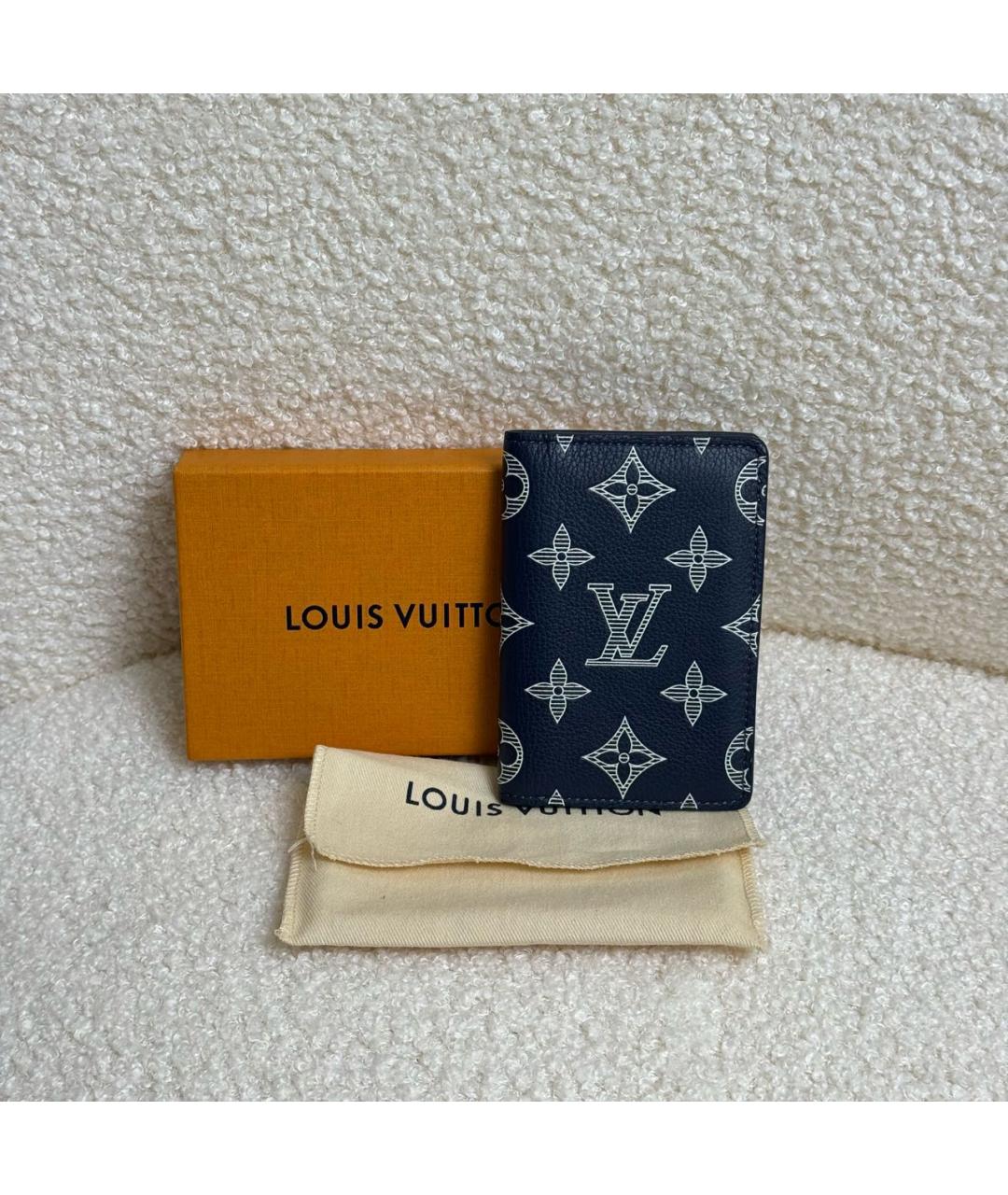 LOUIS VUITTON Темно-синий кардхолдер, фото 4