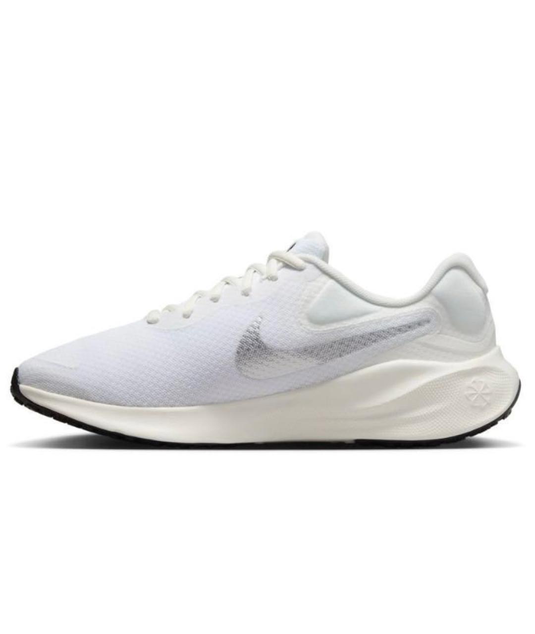 NIKE Белые текстильные кроссовки, фото 5