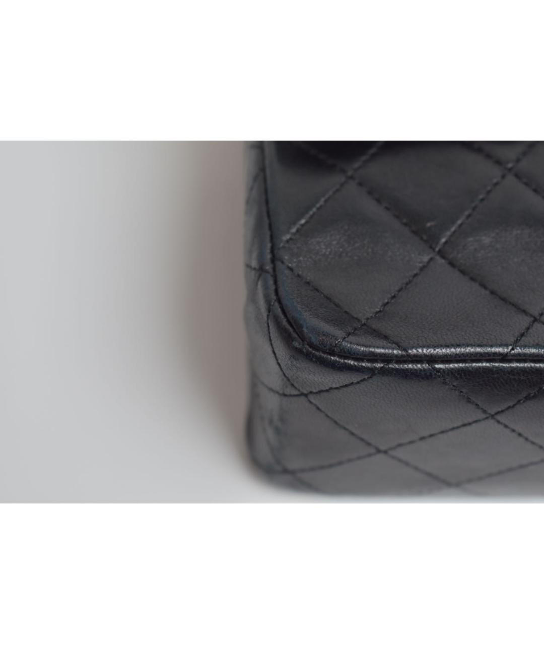 CHANEL Черная кожаная сумка через плечо, фото 6