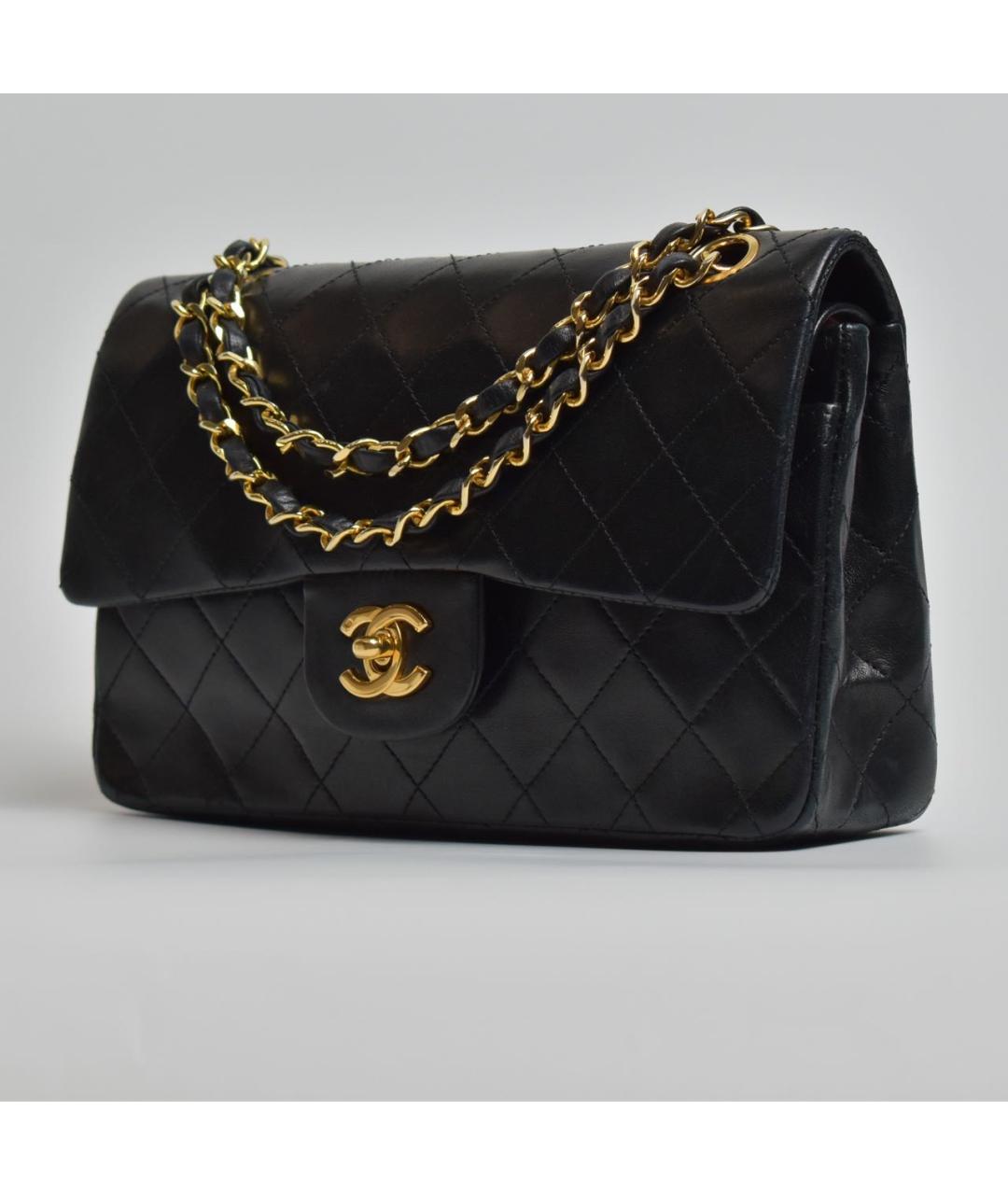 CHANEL Черная кожаная сумка через плечо, фото 2