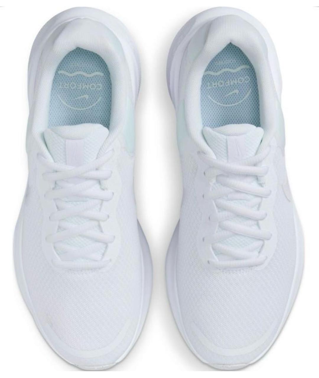 NIKE Белые текстильные кроссовки, фото 3